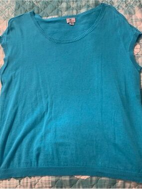 Worthington Teal Knit Tank